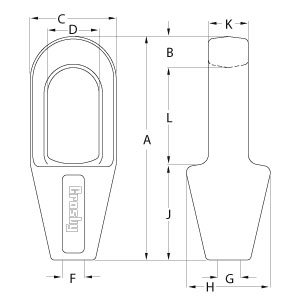 Closed Spelter Sockets - Diagram
