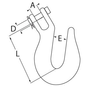 Clevis Type Grab Hook Diagram