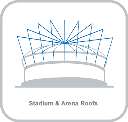 Icon and heading for - Stadium and Arena Roofs