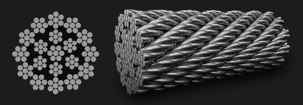 18X7 (6/1) - Rotation Resistant Stainless Steel Wire Rope