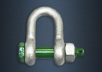 Galvanised Green Pin Safety Pin Standard Dee Shackles
