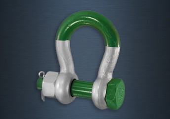 Galvanised Super Green Pin Safety Pin Bow Shackles