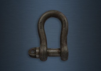 Small Bow Shackles Type A Screw Collar Pin